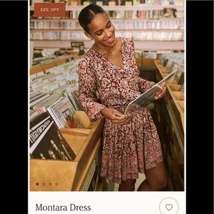 NWT Faherty Montana Swingy Mini Dress Vintage Inspired Block Boarder Print